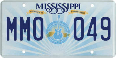 MS license plate MMO049