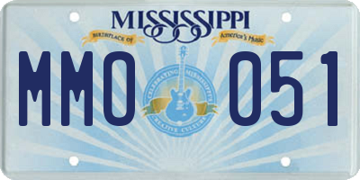 MS license plate MMO051