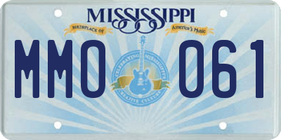 MS license plate MMO061