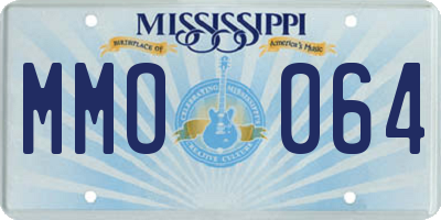 MS license plate MMO064