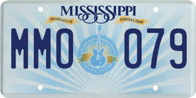 MS license plate MMO079