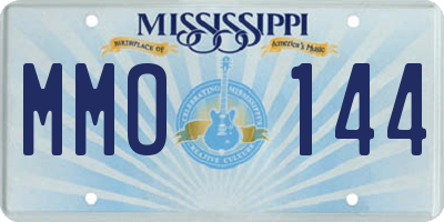 MS license plate MMO144