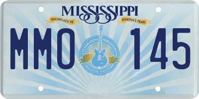 MS license plate MMO145
