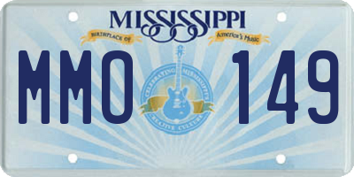 MS license plate MMO149