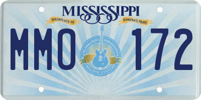 MS license plate MMO172