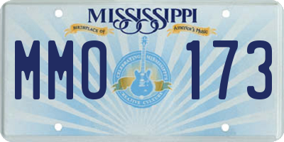 MS license plate MMO173