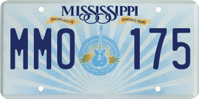 MS license plate MMO175