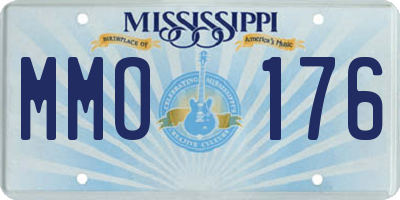 MS license plate MMO176