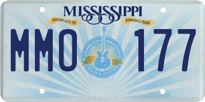 MS license plate MMO177