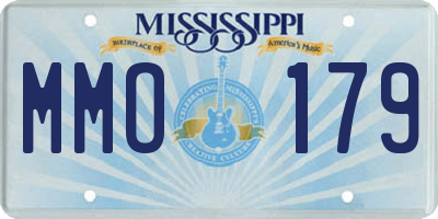 MS license plate MMO179