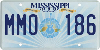 MS license plate MMO186
