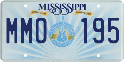 MS license plate MMO195