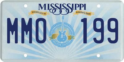 MS license plate MMO199