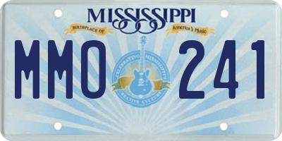 MS license plate MMO241