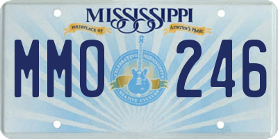 MS license plate MMO246