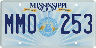 MS license plate MMO253