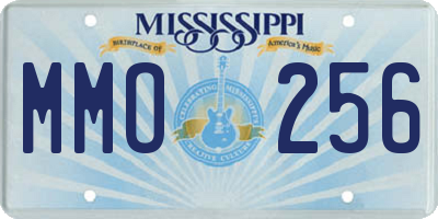 MS license plate MMO256