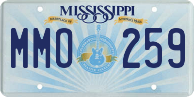 MS license plate MMO259