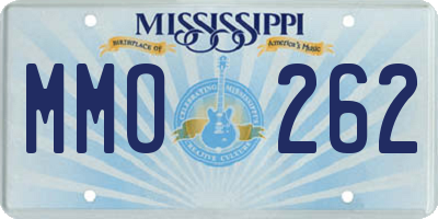 MS license plate MMO262