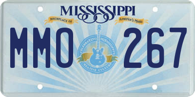 MS license plate MMO267