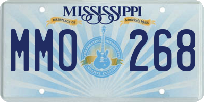 MS license plate MMO268