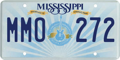 MS license plate MMO272