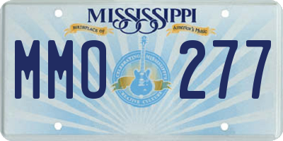 MS license plate MMO277