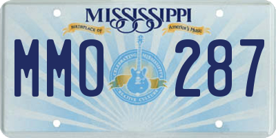MS license plate MMO287