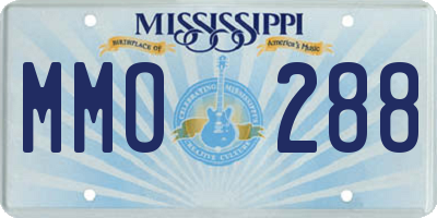 MS license plate MMO288