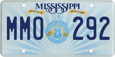 MS license plate MMO292