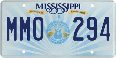 MS license plate MMO294