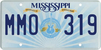 MS license plate MMO319