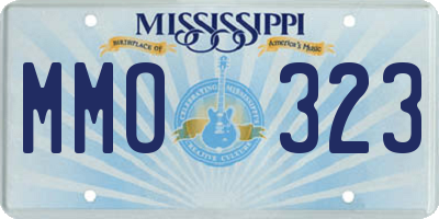 MS license plate MMO323