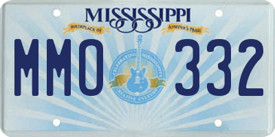 MS license plate MMO332