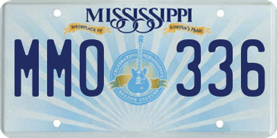 MS license plate MMO336