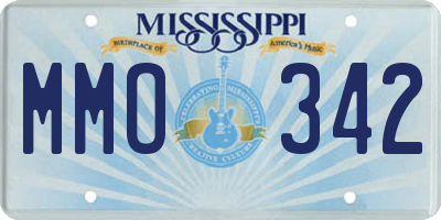 MS license plate MMO342