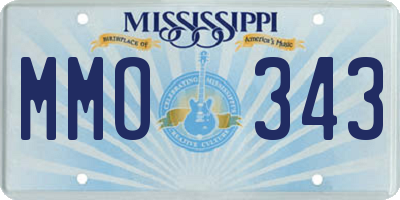 MS license plate MMO343