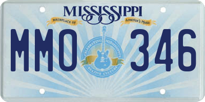 MS license plate MMO346