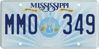 MS license plate MMO349