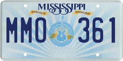 MS license plate MMO361