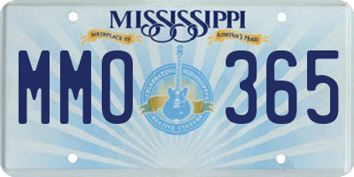 MS license plate MMO365
