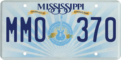 MS license plate MMO370