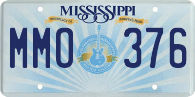 MS license plate MMO376