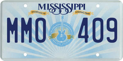 MS license plate MMO409