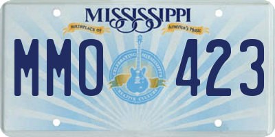 MS license plate MMO423