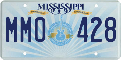MS license plate MMO428