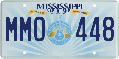 MS license plate MMO448