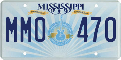 MS license plate MMO470