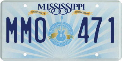 MS license plate MMO471