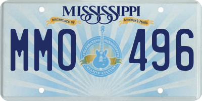 MS license plate MMO496